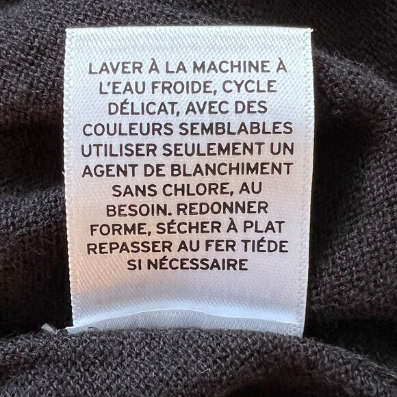 1901 Women Classic Luxurious Cardigan Button-Up Pima Cotton Blend Black Size M - Picture 6 of 8